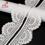 4.5cm Idth Stretch Trim Embroidery Lace Trim Water Soluble For Underwear
