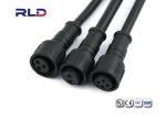 220V Cable Wire Plug Electrical Connectors , Male Female 4 Pin Waterproof Plug