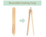Bamboo Wooden Kitchen Utensil Set 6pcs Heavy Duty Rustresistant