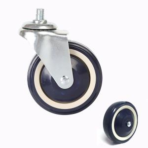 China PU Tread 4 Inch Caster Wheel 100mm Shopping Trolley Castors factory