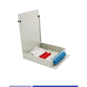 China 12 Port Optical Fiber Distribution Box LC/SC 12 Core Metal Fiber Optic Distribution Unit factory