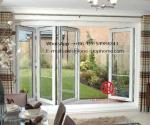 Soundproof Insulated Accordion Patio Pella Room Divider Glass Aluminum Folding