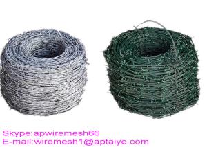 China Q195 High Tensile Barbed Wire , Double Strand Barbed Wire For Security Fence factory