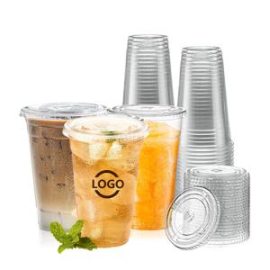 China 8OZ 12oz 16oz 20oz 24oz Bubble Tea Boba Beverage Coffee Clear PLA Cup factory