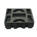 Biodegradable Sugarcane Pulp Packaging Black Color Wet Pressing