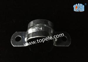 China Electrical Metallic Two Hole EMT Conduit Fittings Strap 0.5 Inch - 4 Inch factory