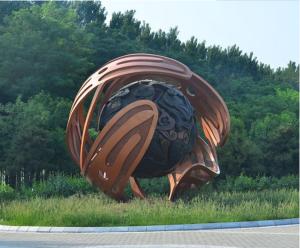 China Handmade Lawn Outdoor Bronze Sculpture , Cast Bronze Garden Sculpture factory