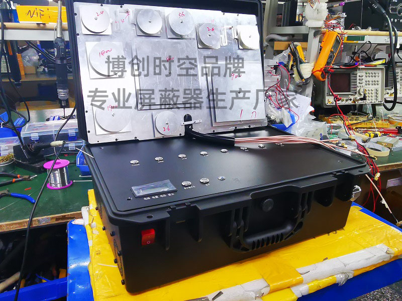 Military mobile phone signal jammer 160W high-power GSM 3G 4G WiFi wireless signal jammer with residual power display