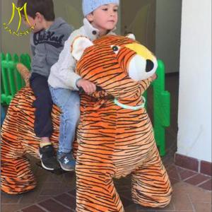 China Hansel amusement park walking stuffed battery operated ride on animal factory