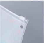 Beautiful Clear Vinyl Bag , Frosted Plastic Toiletry Bag With Artwork