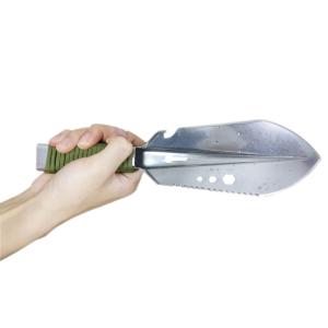 China Straight Handle Self-Defense 8in Hand Tools Head Square Lightweight Garden Spade factory
