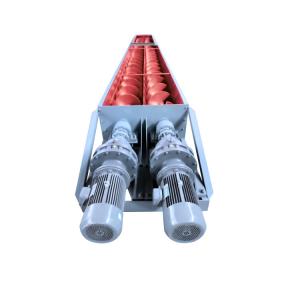 China Carbon Steel U Shaped Sludge Screw Conveyor With Shaft factory