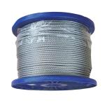 45 /60 /70 High Carbon Steel Galvanized Aircraft Wire Rope 1/8" 1000ft Cable