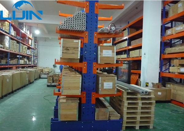 Powder Coating Cantilever Racking Systems For Long Material Speedy Towing