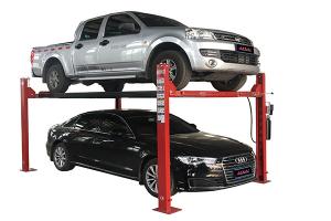China Simple Maintenance 4 Post Vehicle Lift , 4 Post Car Lift With Casters factory