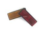 Safety Warning Pmma Trailer Reflectors Square Shape Red Yellow Color
