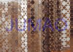 Durable Decorative Metal Curtains Light Silver Air Flow For Hotel Decoration