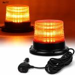 Waterproof LED Strobe Light 12V-24V Amber 40 LED Warning Safety Flashing Beacon