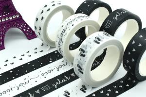 China Black White 65g Masking Washi Tape For Beautification factory