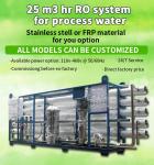 99.7% Rejection Reverse Osmosis RO Plant Desalination Plant 25m3hr