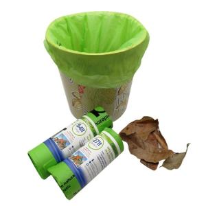China Corn Starch Based Biodegradable Garbage Bags For Dog Poop factory