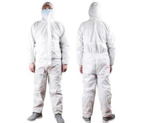China Anti Virus Disposable Protective Suit , Multi Size Disposable Protective Coverall factory