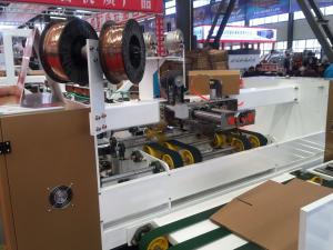 China Semi Automatic Box Stitching Machine Electromagnetic Braking System 50 Pcs / Min factory