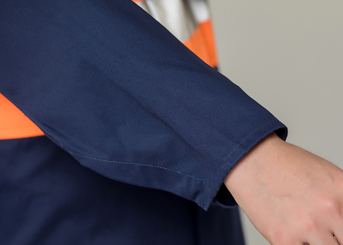 Double Stitching Safety Work Clothes High Visable Orange Jacket Bib Pants Suit