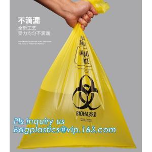 China Specimen HDPE Medical Waste Disposal Bags Disposable Plastic Medical Biohazard Bag, Autoclavable Polypropylene Bags on sale