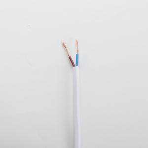 China CE PVC Copper Flat Twin Core Cable , Mildewproof Flat Electrical Cable factory