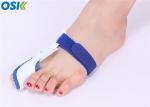 Blue / White Hallux Valgus Splint , Big Toe Straightener OEM Service Provided