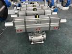 3 Position Pneumatic Rotary Actuator Double Acting Aluminum 3 Way Valve Actuator