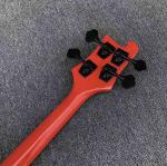 Red 4 strings Ricken 4003 Bass guitar,Rosewood fingerboard Black pick guard and