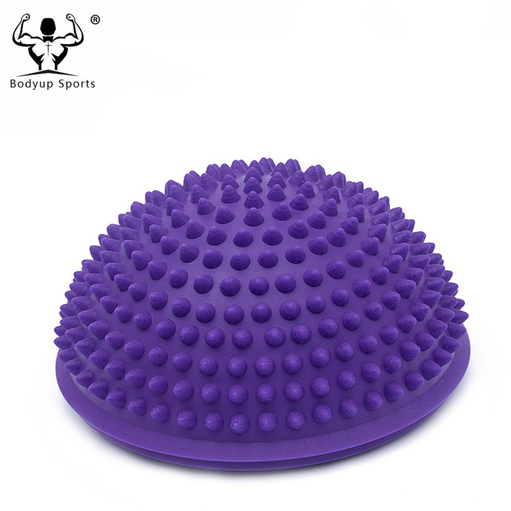 PVC Inflatable Half Ball Foot Massager , Durable Half Balls For Feet 16*9 Cm
