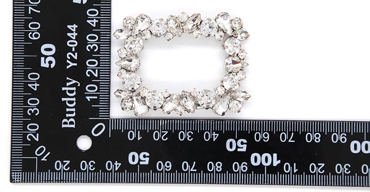 Crystal Ladies Shoes Decoration Accessories 55mm*40mm Fashion Styl