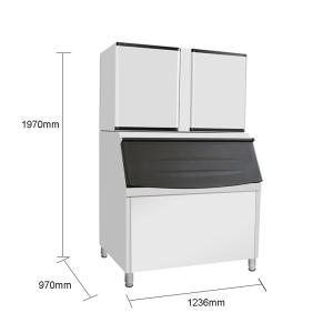 1500kg Daily LZ-3300 Stainless Steel Electric Ice Cube Maker for Convenience