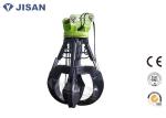 4 Tine Orange Peel Grapple Hydraulic Robust Structure Fit Hitachi ZX210 20 ton