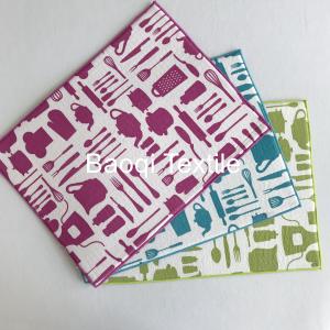 China ECO-friendly OEM absorbent water microfiber printed kitchen mat customized washable pads factory