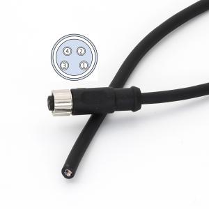 China PVC Cable M8 Connector Pre Assembled Straight Female 4 Pin A Code IP67 factory