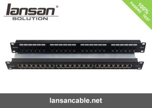 China Dual IDC 2U Patch Panel Unsheild UTP 48 Port Cat6 Patch Panel UL 180 Degree factory