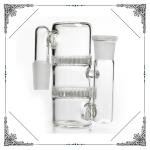 Glass Bongs Ash Catcher 90 Degree Double Honey combs Percolators 4.7 Inches