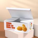 Eco-friendly custom hot dog French fried chicken paper box for takeaway food