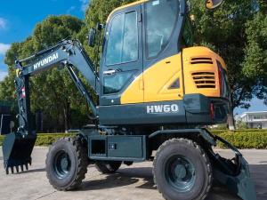 China Brand New Korea Hyundai Excavator HW60 6 Ton Wheel Jindongyu Machinery factory