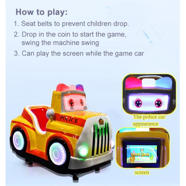 Kids Fun&Attractive Game indoor coin operated amusement rides led light kiddie ride