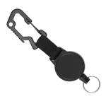 Deyi Badge Reel Metal Carabiner Key Ring for Fishing Cycling Hiking Outdoors