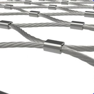 China High Flexibility Stainless Steel Woven Wire Rope Mesh Knot factory