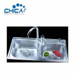 SUS304 Stainless Steel Kitchen Sink Double Bowl Kitchen Sink Press Kitchen Sink