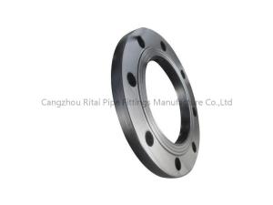 China DIN Slip On Carbon Steel Pipe Flange Flat Face Forged PN16 8 Holes DIN PLFF factory