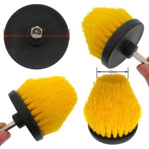 China 2.5 Inch Tapered Drill Cleaning Brushes For Car PP Material factory