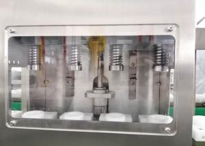 China 3,000 pcs/hour Intermittent Cosmetic Bottle Filling Machine , Bottle Filling And Packaging Machine Semi Auto factory